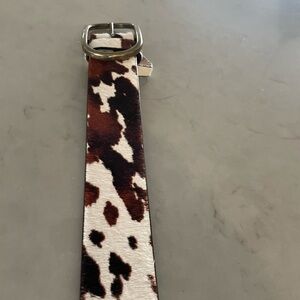 Anthropologie cow hide belt.